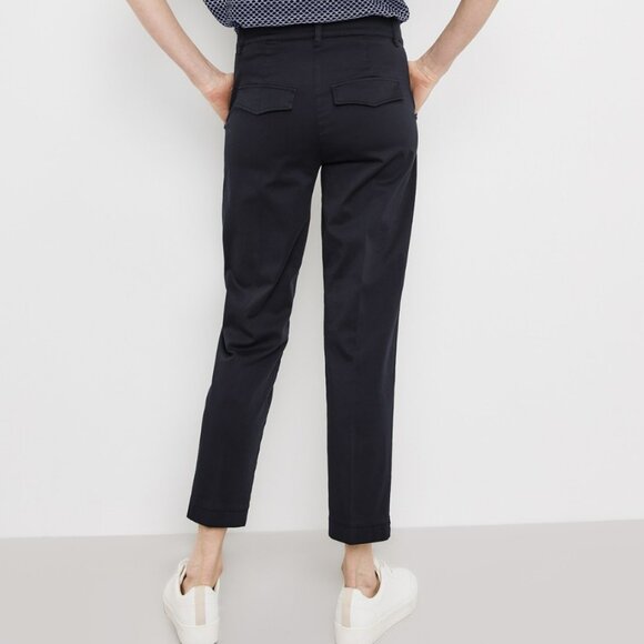 Gerry Weber Citystyle Cotton Stretch Navy Blue Pant Casual Size 6 - Picture 16 of 16